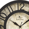 FirsTime & Co. Bronze Raised Number Wall Clock, Traditional, Analog, 8 x 2 x 8 in EasyOptionXY LLC