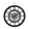 Better Homes and Gardens 20" Indoor Rustic Metal Arabic Moving Gear Analog Wall Clock EasyOptionXY LLC