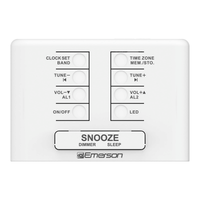 Emerson Smartset? PLL AM/FM Dual Alarm Clock Radio with 0.9" Blue LED Display and Blue LED D¨¦cor EasyOptionXY LLC