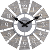 FirsTime & Co. Gray Numeral Windmill Wall Clock, Farmhouse, Analog, 24 x 2 x 24 in EasyOptionXY LLC