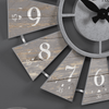FirsTime & Co. Gray Numeral Windmill Wall Clock, Farmhouse, Analog, 24 x 2 x 24 in EasyOptionXY LLC