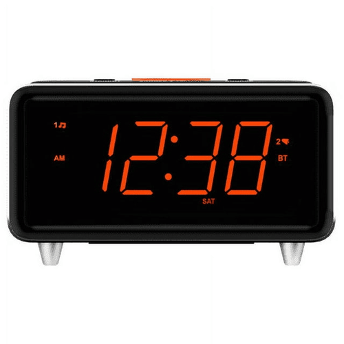Emerson Radio SmartSet Alarm Clock Radio with Bluetooth Speaker - CKS1521, Orange LED Display EasyOptionXY LLC
