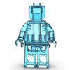 Set of 12 Transparent Brick Figures – Clear Brick Figures (Adult Builds & Display-Grade)