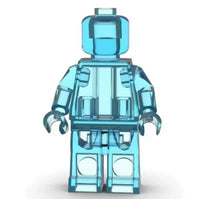 Set of 12 Transparent Brick Figures – Clear Brick Figures (Adult Builds & Display-Grade)