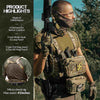 Votagoo Tactical Chest Rig，Molle Modular Micro Fight Chest Rigs Adjustable&Detachable with 5.56/7.62 Magazine Pouch