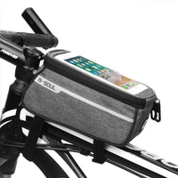 Bike Bag Bicycle Bag Phone Case For Bicycle Cycling Mobile Bike Accessories Head Tube Cell Mobile Phone Bag Case Waterproof Bike Handlebar Bag Bicycle Phone Mount Bicycle Phone Mount Holder Pouch Bag Cycling Frame