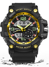 NEW Sport Analog-Digital Watch For Men and Woman  Waterresistant 50M Professional Waterproof Quartz Large Dial Military Wristwatches  With Night Mode