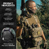 Votagoo Tactical Chest Rig，Molle Modular Micro Fight Chest Rigs Adjustable&Detachable with 5.56/7.62 Magazine Pouch