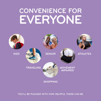 Black Stretchy Tieless Silicone Elastic Shoelaces | 20 Straps The Original Stretchlace