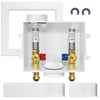 10 Pcs 1/2" Push Fit Inlet, Washing Machine Outlet Box, with Stainless Water Hammer Arrestor