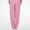 Simple Pink Flamingo Satin Pajamas