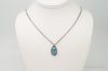 VTG Handmade Native American George Lee Turquoise Sterling Silver Necklace