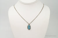 VTG Handmade Native American George Lee Turquoise Sterling Silver Necklace