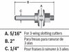 BOSCH 92813C 5/16 In. Arbor for Slotting Cutters