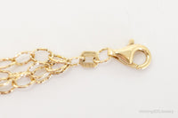 Italian Vintage Designer LIRM Gold Vermeil Sterling Silver Necklace