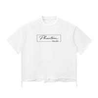 "Framed" Raw-Hem T-shirt