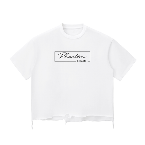 "Framed" Raw-Hem T-shirt