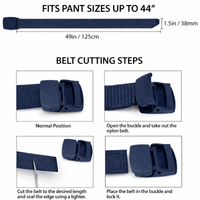 XGear Tactical Adjustable Nylon Belt with Plastic Buckle