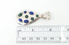 Large Desert Rose Trading Lapis Lazuli Malachite Sterling Silver Pendant