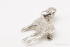 Antique Lamb Sheep Sterling Silver Brooch Pin