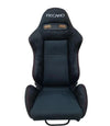 2nd Option Racing 9002 Reclinable Racing Seats – Black Suede/Cloth