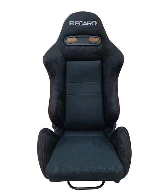 2nd Option Racing 9002 Reclinable Racing Seats – Black Suede/Cloth