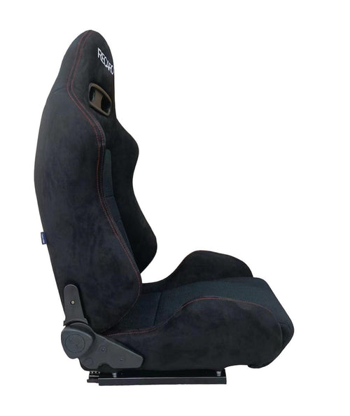 2nd Option Racing 9002 Reclinable Racing Seats – Black Suede/Cloth