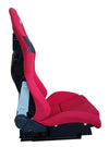 2nd Option Racing 9003B Reclinable Racing Seats – Red/Black