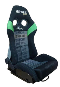 2nd Option Racing 9003B Reclinable Racing Seats – Black/Green