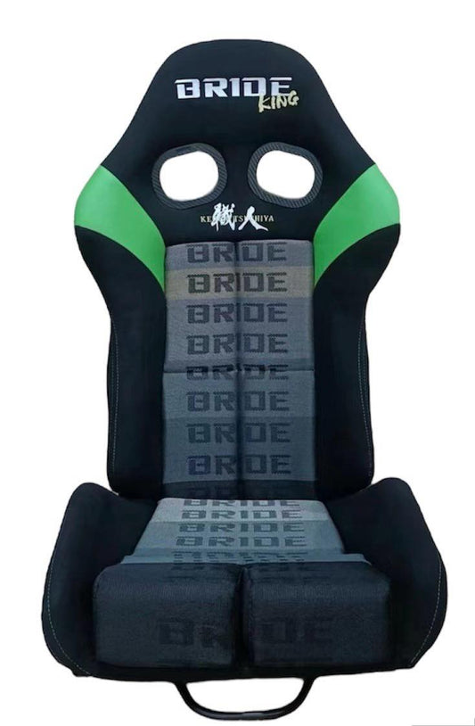 2nd Option Racing 9003B Reclinable Racing Seats – Black/Green