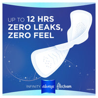 Always Infinity Overnight Flex Foam Pads with Wings; Size 4 38 Ct EasyOptionXY LLC