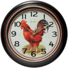Infinity Instruments Rotterdam 12" Silent Rooster Wall Clock EasyOptionXY LLC