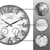 FirsTime & Co. Dark Silver Shiplap Outdoor Wall Clock, Farmhouse, Analog, 18 x 2.5 x 18 in EasyOptionXY LLC