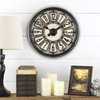 Better Homes & Gardens Indoor 15.5" Bronze Raised Arabic Segmented Panel Traditional Analog Wall Clock EasyOptionXY LLC
