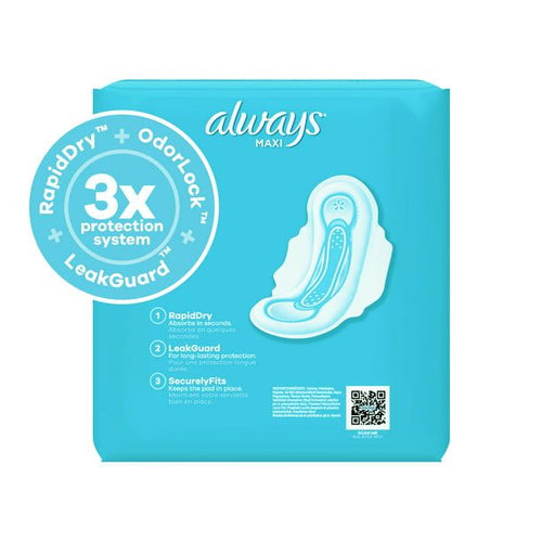Always Maxi Daytime Pads with Wings Extra Long Super Unscented; 33 Ct Size 3 EasyOptionXY LLC