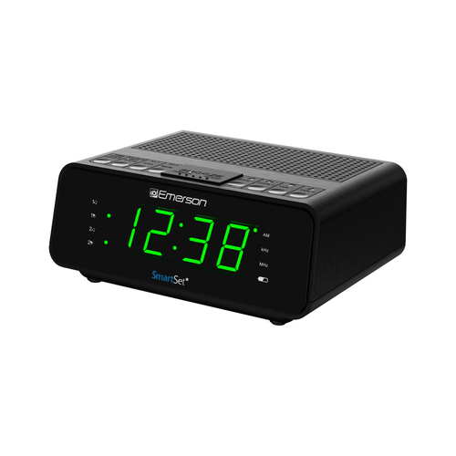 Emerson Radio Corp. Smart Set Alarm Clock with AM/FM Radio, Dimmer, Sleep Timer and 0.9" LED Display, CKS1900 EasyOptionXY LLC