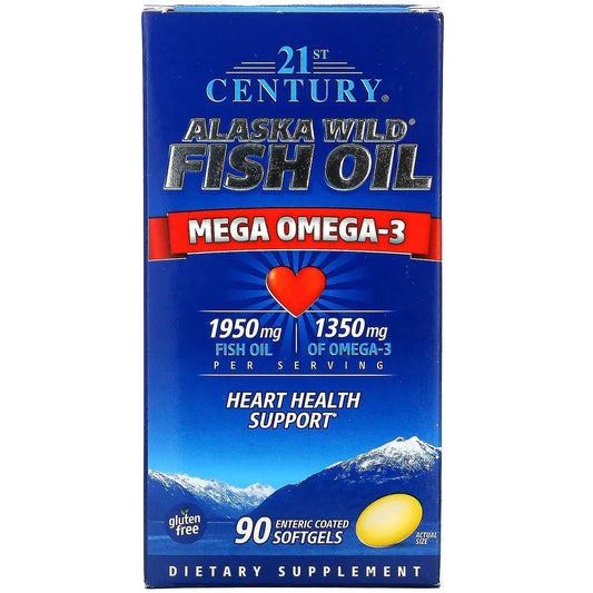 21st Century Alaska Wild Fish Oil Softgels 90Ct