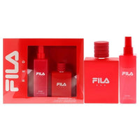 Fila Red by Fila for Men - 2 Pc Gift Set 3.4oz EDT Spray, 8.4oz Body Spray EasyOptionXY LLC