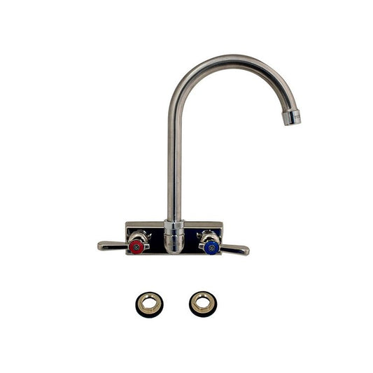 BK Resources Evolution Splash Mount Stainless Steel Faucet