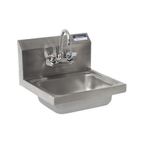 BK Resources Stainless Steel Hand Sink with Faucet