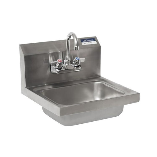 BK Resources Stainless Steel Hand Sink with Faucet