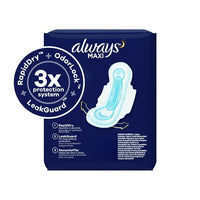 Always Maxi Pads Unscented with Wings Overnight Absorbency; Size 5 27 Ct EasyOptionXY LLC