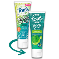 Tom's of Maine Wicked Cool! Fluoride Natural Toothpaste For Kids Mild Mint