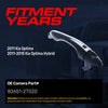 Exterior Door Handle Black/Chrome Replacement for Kia Optima (2011), Optima Hybrid (2011-2015) OE Part # 82651-2T020 | Front Left Driver Side