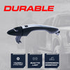Exterior Door Handle Black/Chrome Replacement for Kia Optima (2011), Optima Hybrid (2011-2015) OE Part # 82651-2T020 | Front Left Driver Side