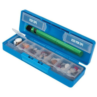 Apothecary Products Diabetic 7-Day Pill Reminder With Pen Holder #66976