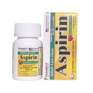 Aspirin 81 mg Tablet 120 EA