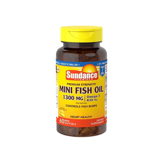 Sundance Vitamins® Mini Fish Oil – 1300 mg (Natural Lemon Flavor)