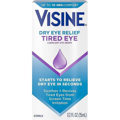Visine Dryeye Relief Tired Eye Drops - 0.50 Fl Oz