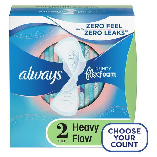 Always Infinity Pads Winged Unscented Super Absorbency; 46 Ct Size 2 EasyOptionXY LLC